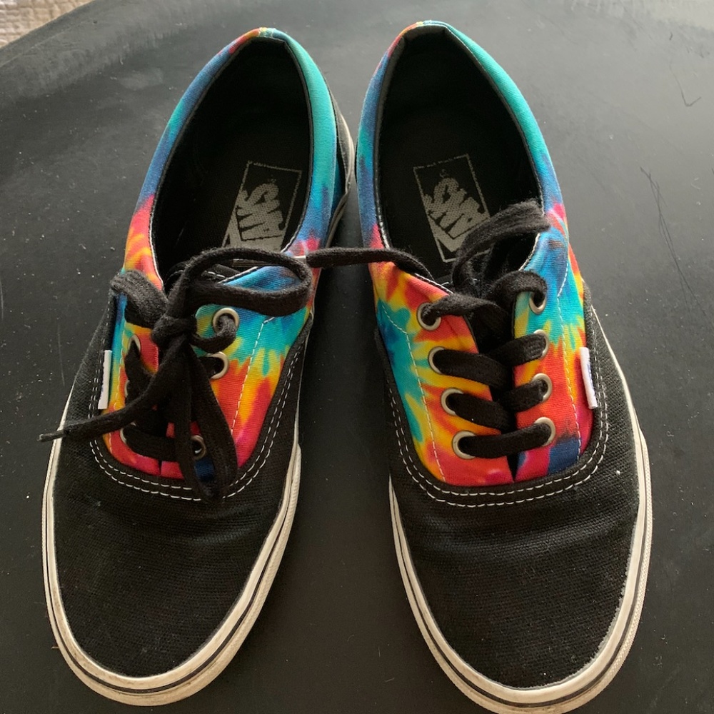 Vans with tie dye